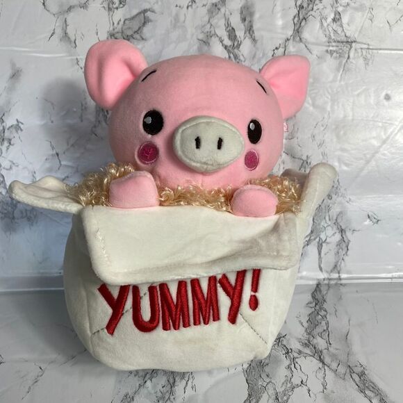 Piggy in Yummy Noodles Box Plush - Picture 1 of 3